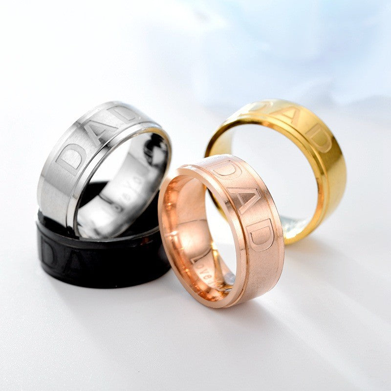 Herren Ring mit eingraviertem Schriftzug und modernem Design Shop Nory
