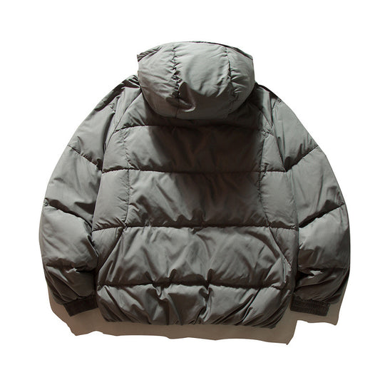 Unisex Oversize-Steppjacke im Boxy-Cut mit Kapuze und verstellbarem Saum Shop Nory