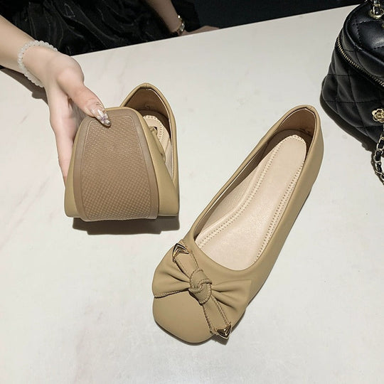 Damen Ballerinas mit elegantem Schleifen-Detail und weichem Fußbett