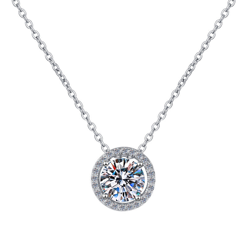 Damen Halskette mit funkelndem Zirkonia-Anhänger und hochwertiger Veredelung Shop Nory