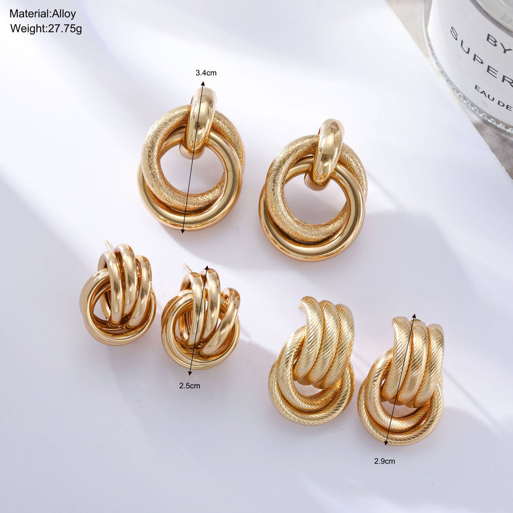 Damen modisches Ring-Set mit einzigartigen Knoten-Designs Shop Nory