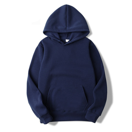 Unisex schlichter Kapuzenpullover mit Kängurutasche, gerippten Bündchen und relaxed Fit Shop Nory