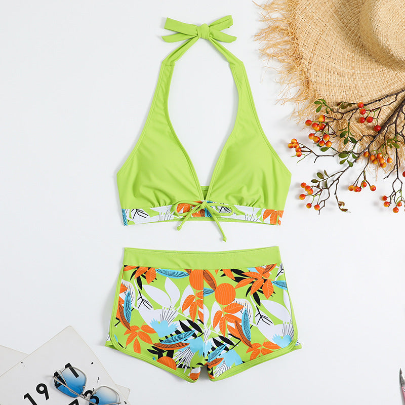 Damen Sportliches Bikiniset mit floralem Design