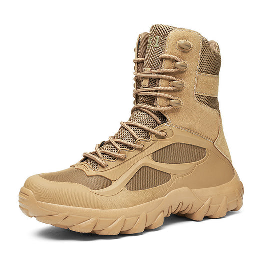 Herren Taktischer High-Top Einsatzstiefel mit robuster Trail-Profilsohle Shopy Nory