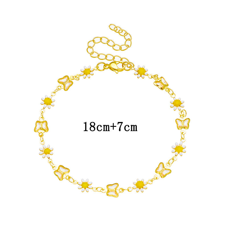 Damen Blumenverzierte Armband Shop Nory