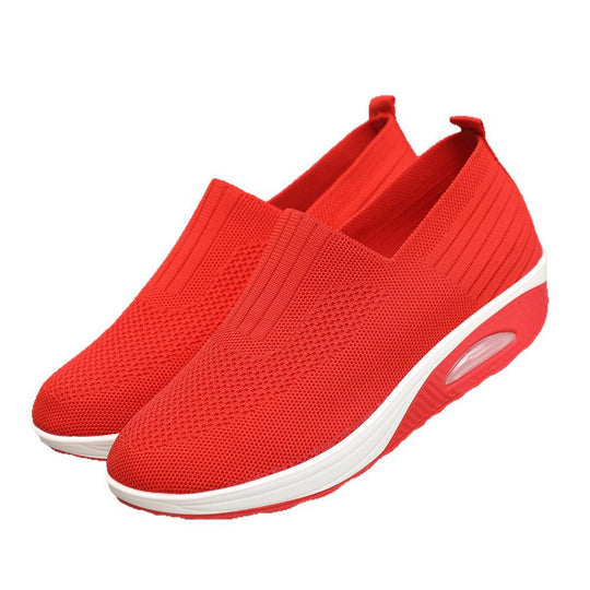 Damen Bequeme und luftige Slip-On Sneaker mit Dämpfungstechnologie