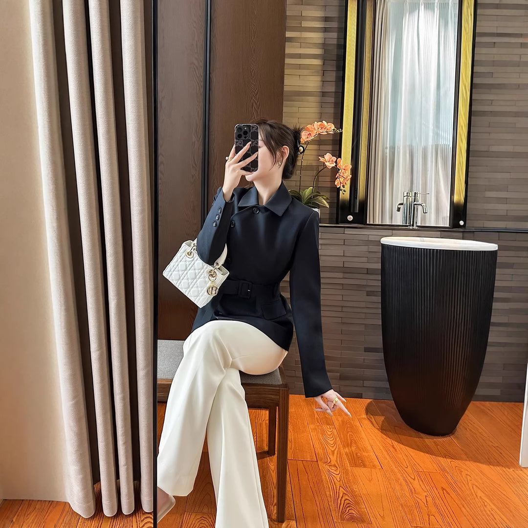 Damen Modischer Blazer mit Gürtel Shop Nory