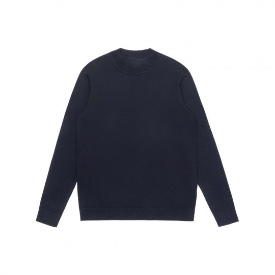 Herren Feiner Merino‑Mix Rundhals‑Pullover mit schmaler Silhouette und gerippten Abschlüssen Shop Nory