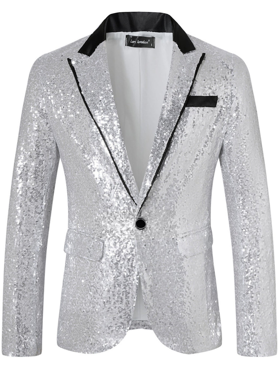 Herren Glamouröser Paillettenblazer