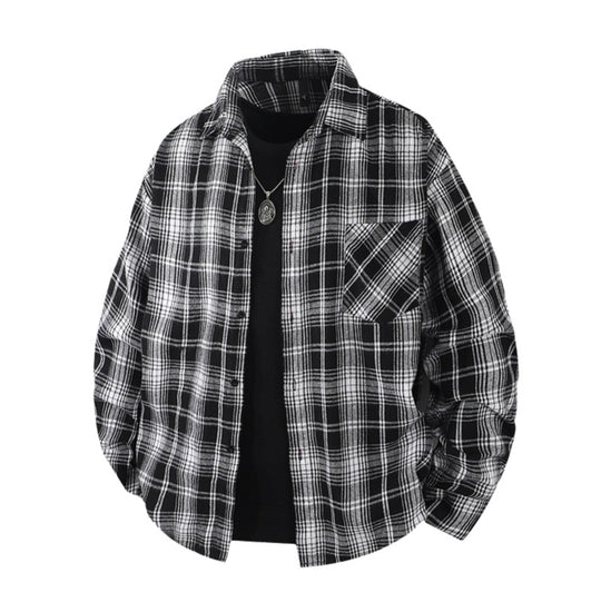 Herren Lässige Karierte Flanellhemden Shop Nory