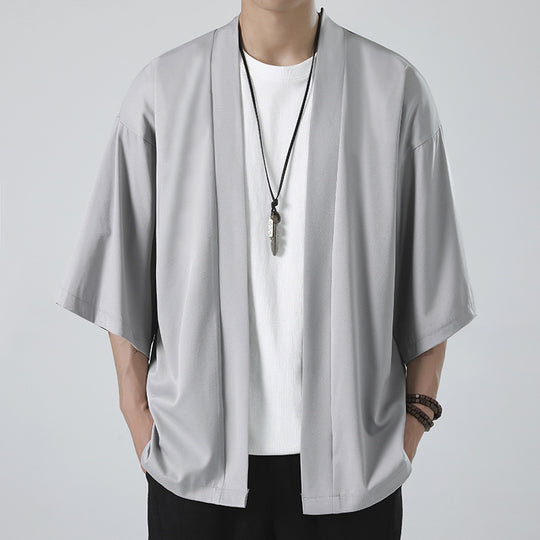Herren kimonoartige Kurzarmjacke im Oversize-Schnitt Shop Nory