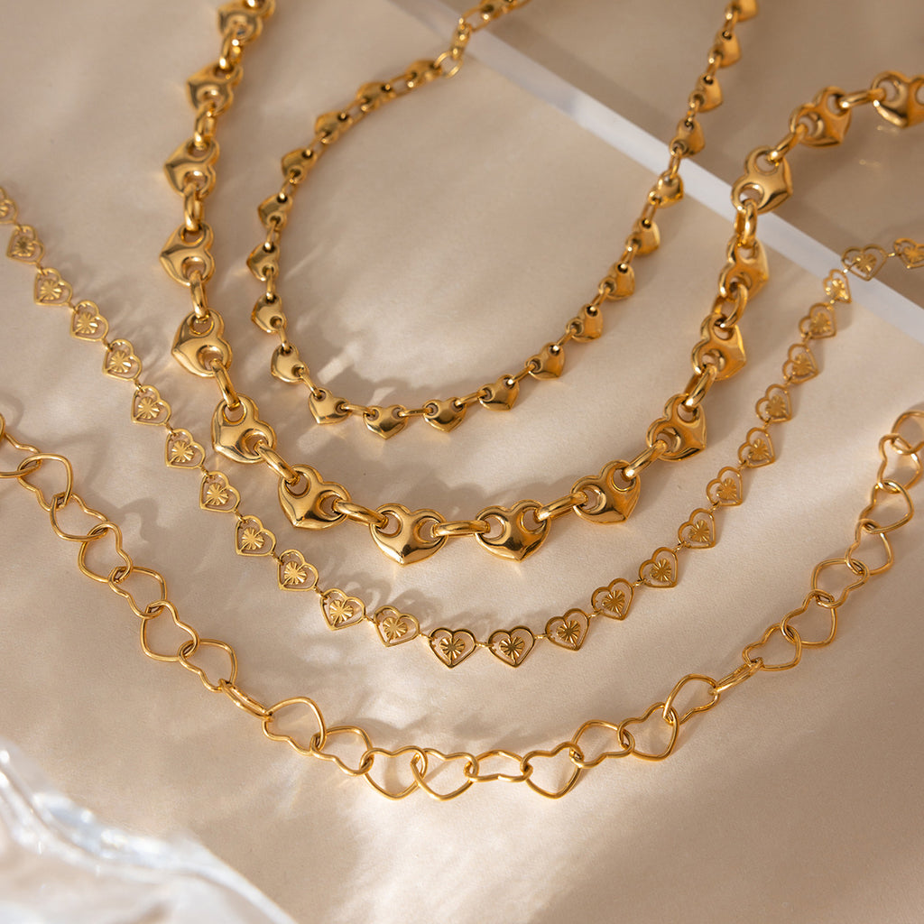 Damen Halskette mit elegantem Kettendesign aus hypoallergenem Edelstahl Shop Nory