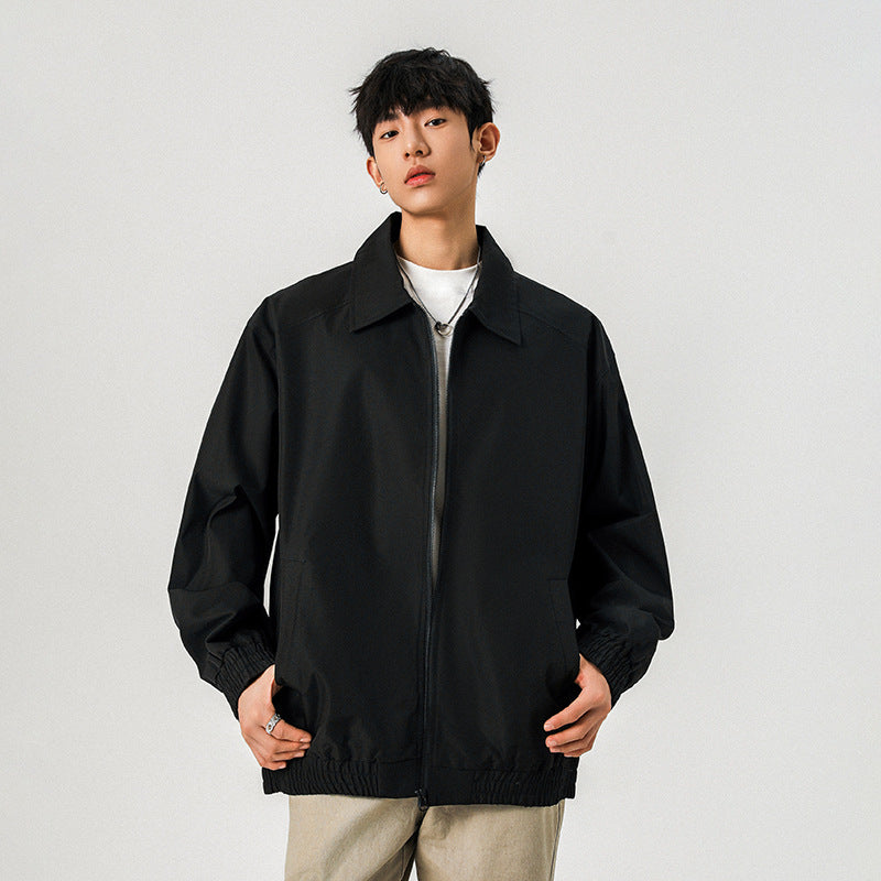 Herren Legere Übergangsjacke mit Reißverschluss und elastischem Saum Shop Nory