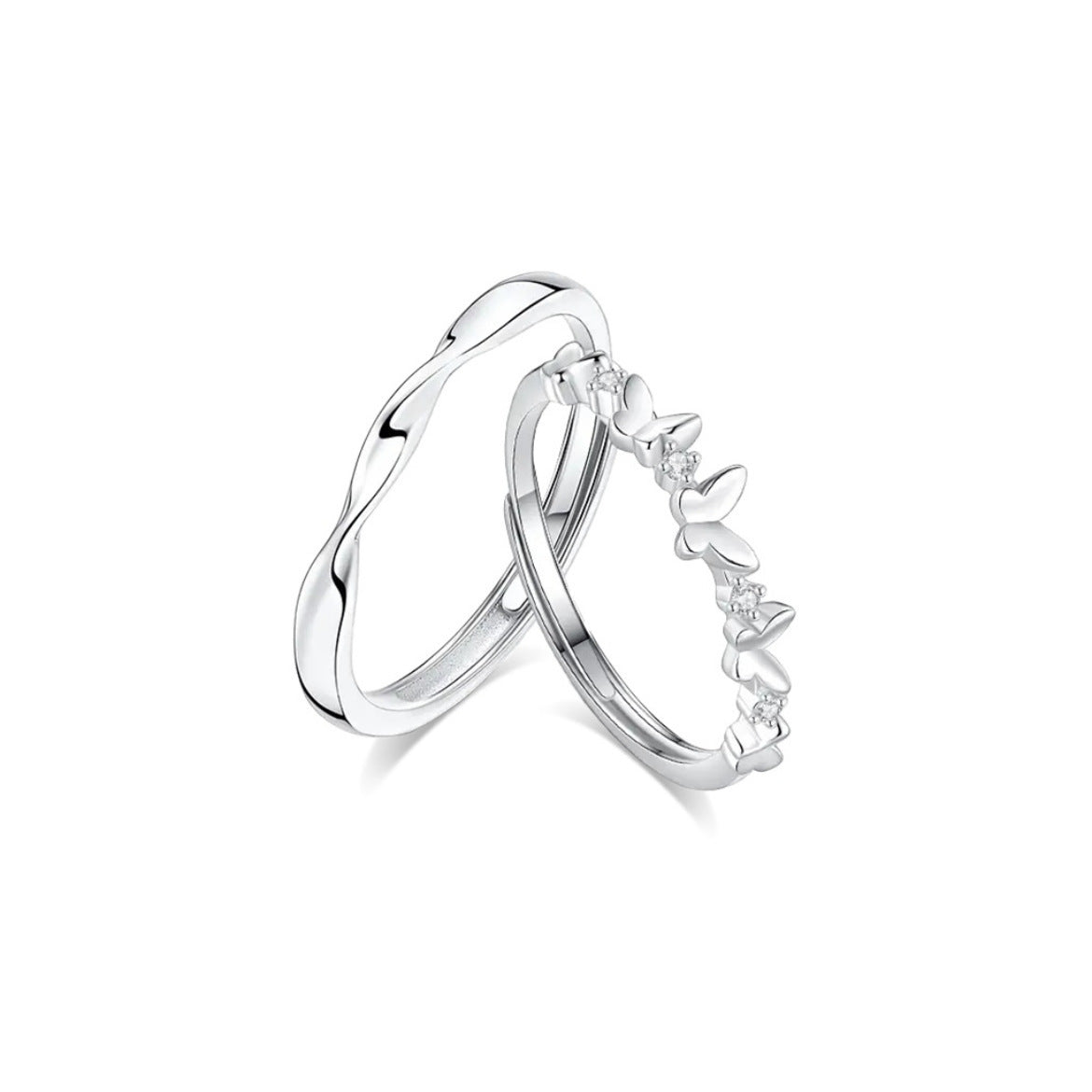Damen zarter geschwungener Ring aus hochwertigem Silber Shop Nory