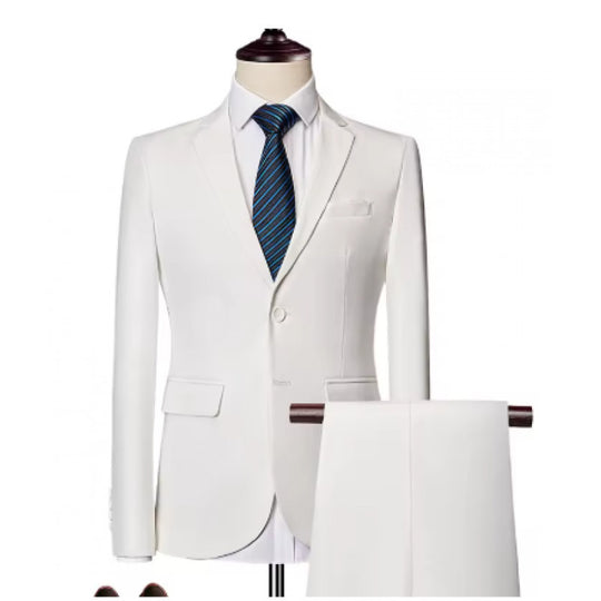 Herren Taillierter Zweiteiler-Anzug mit schmalem Revers und Ein-Knopf-Verschluss Shop Nory