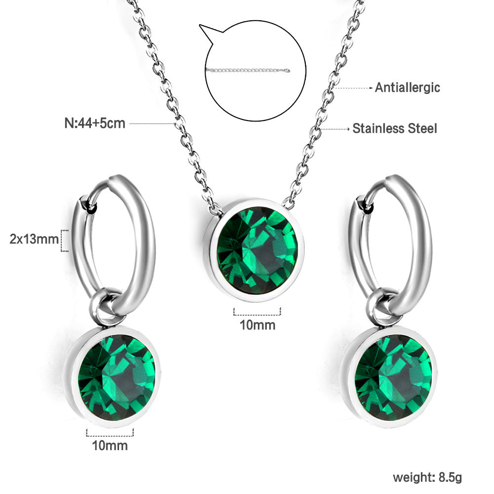 Damen Schmuckset mit Edelstahl Schmuckstücken und eleganten Perlenanhängern Shop Nory