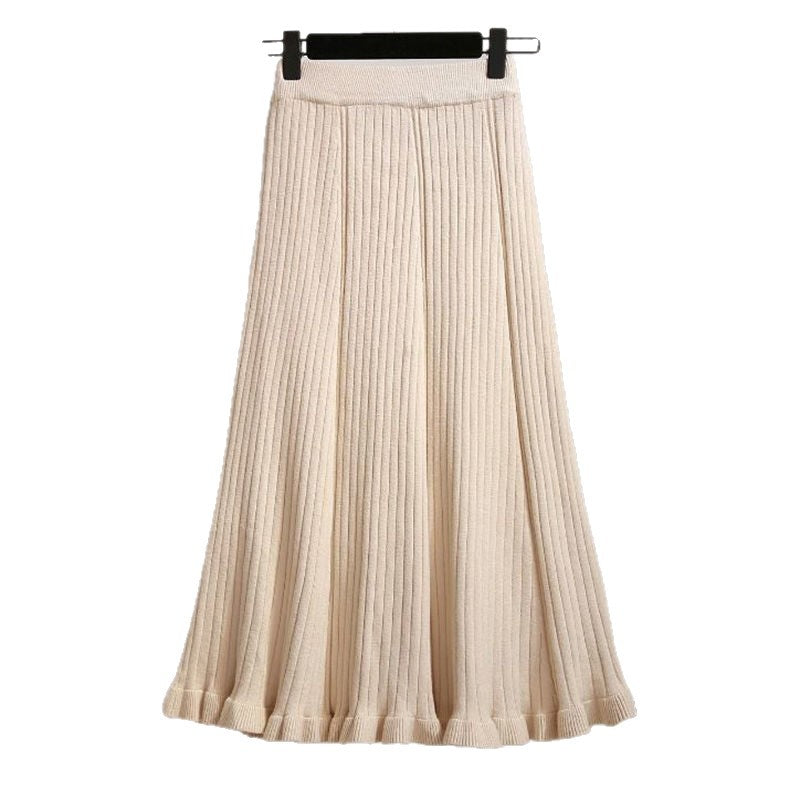 Damen Plissierter Rock mit voluminösem Saum Shop Nory