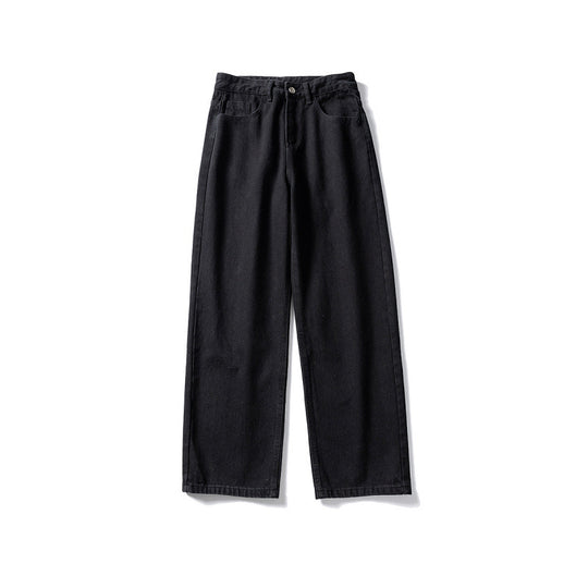 Damen Weitgeschnittene High-Waist Denim-Jeans mit geradem Bein Shop Nory