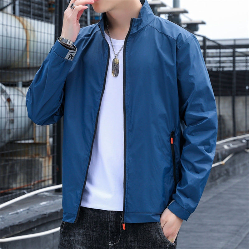 Herren Wasserabweisende Sportjacke mit hohem Kragen Shop Nory