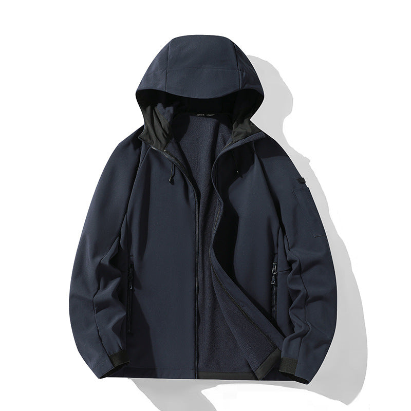 Damen Softshelljacke mit Kapuze und Fleece-Innenfutter, winddicht wasserabweisend Shop Nory