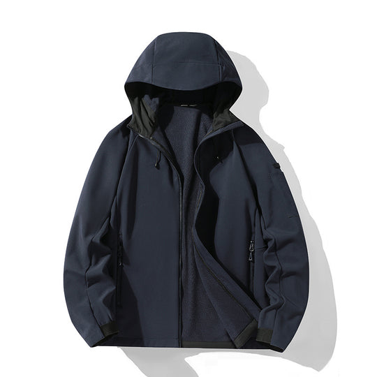Damen Softshelljacke mit Kapuze und Fleece-Innenfutter, winddicht wasserabweisend Shop Nory