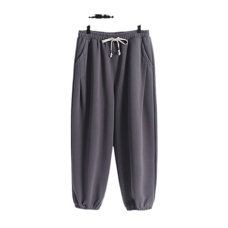 Damen Lässige Jogginghose aus weichem Baumwoll-Mix mit Tunnelzug und elastischen Knöchelbündchen Shop Nory