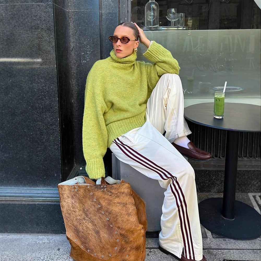 Damen Oversized Rollkragenpullover aus Mohair‑Mix mit überschnittener Schulter Shop Nory