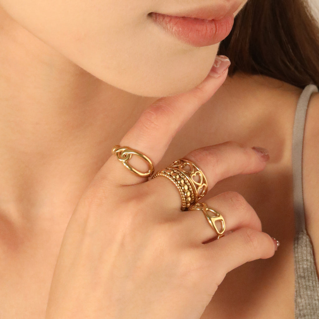 Damen Offenes Armband mit kunstvollem Perlenmotiv Shop Nory