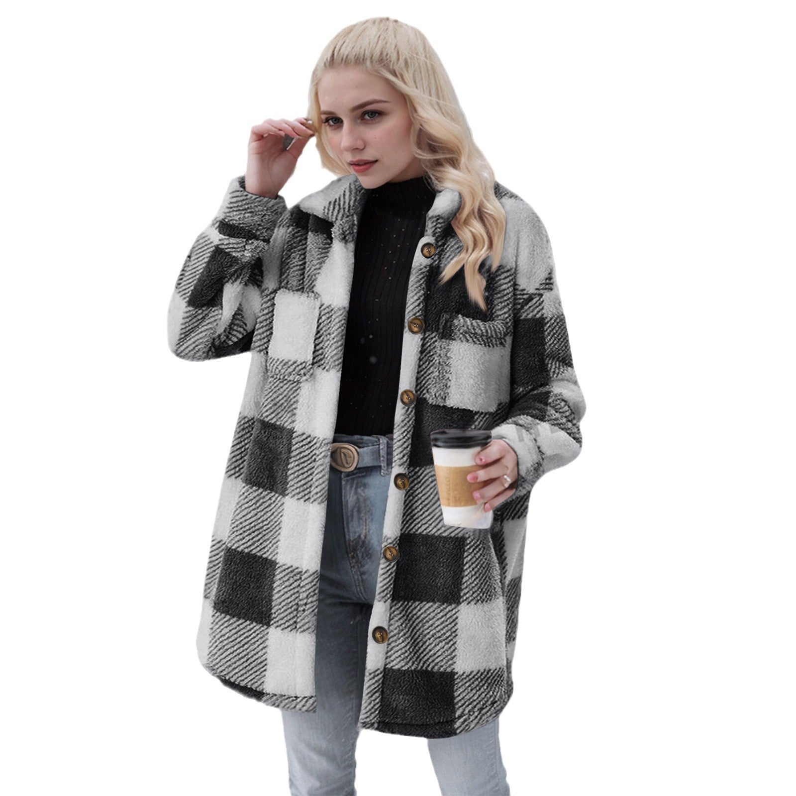 Damen Flanell-Jacke