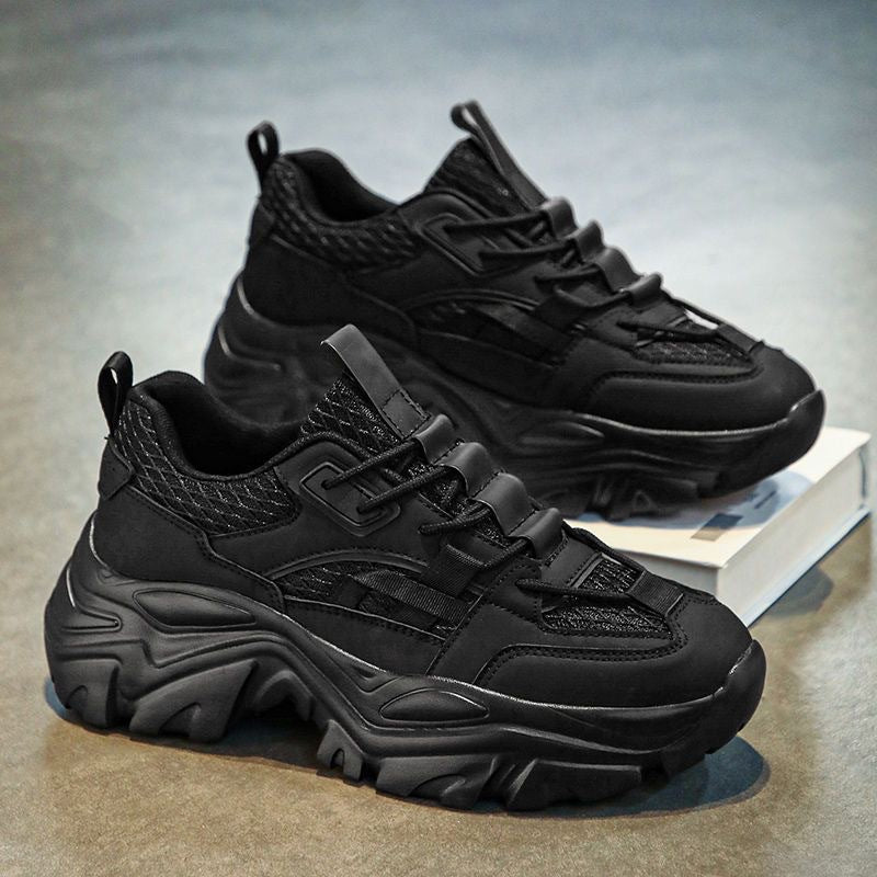 Damen Sportliche Chunky Sneaker mit atmungsaktiver Materialstruktur und rutschfester Gummisohle