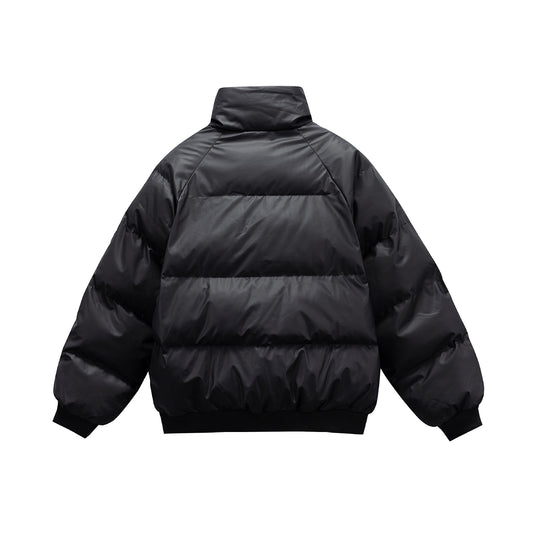 Damen Oversize gesteppte Steppjacke mit hohem Stehkragen und Rippbündchen Shop Nory