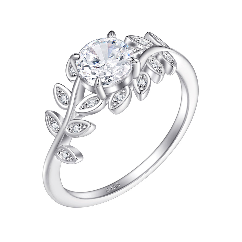 Damen eleganter Verlobungsring mit ovalem Design und funkelnden Zirkonia Shop Nory