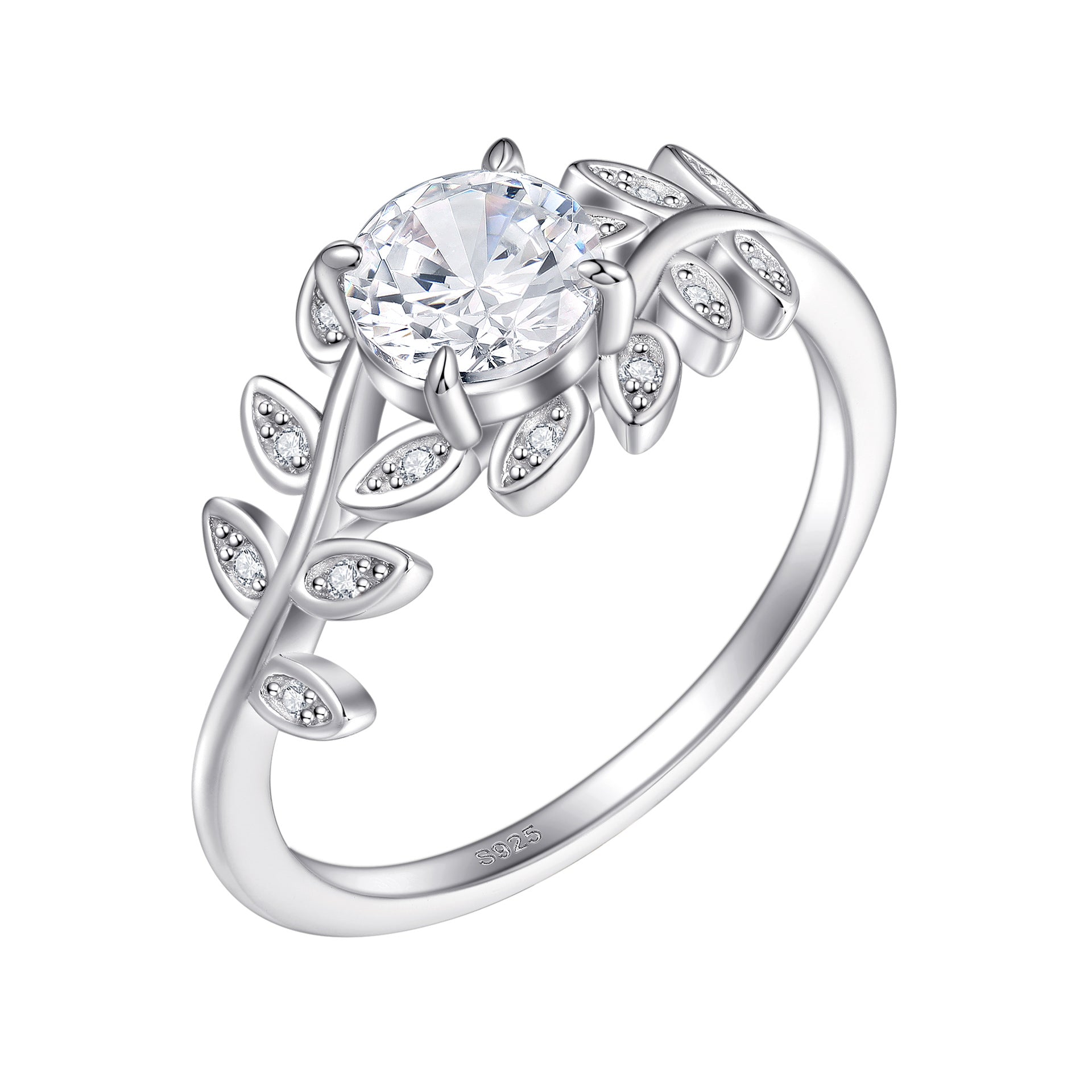 Damen eleganter Verlobungsring mit ovalem Design und funkelnden Zirkonia Shop Nory