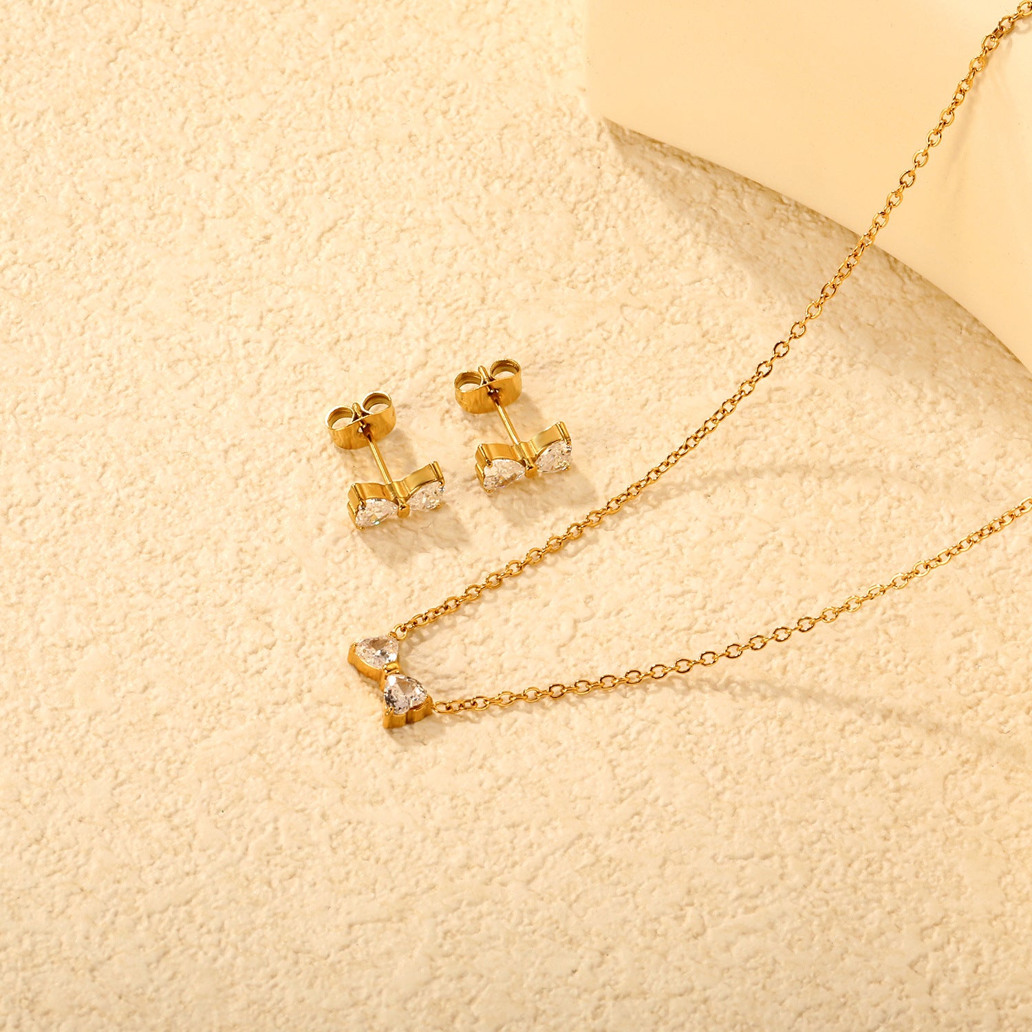 Damen Schmuckset mit funkelndem Schmetterlingsdesign Shop Nory
