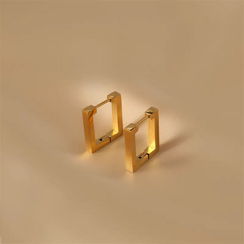 Damen Geometrische Quadrat Creolen Shop Nory