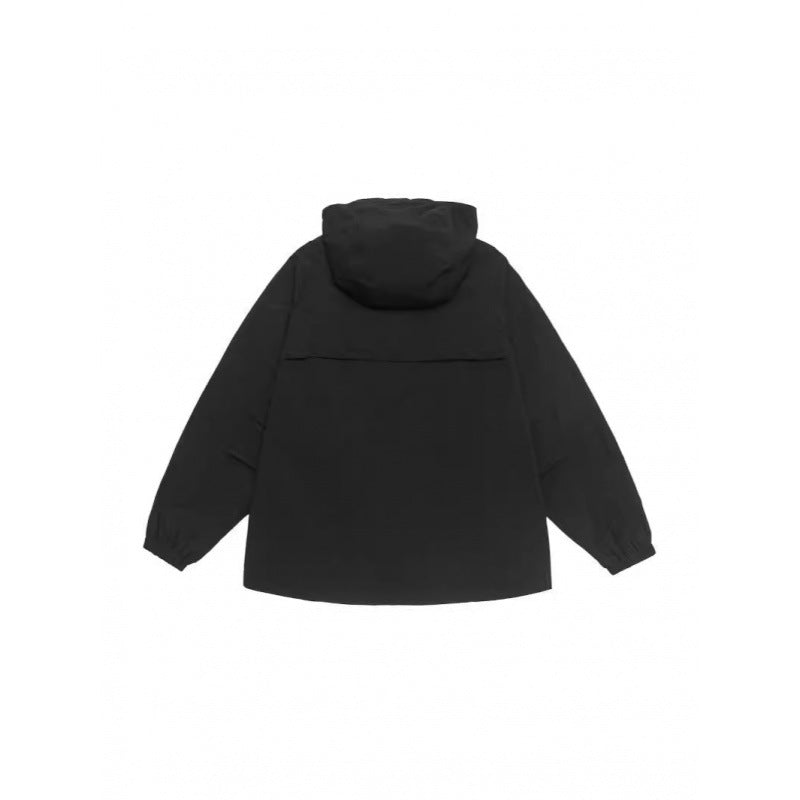 Unisex Weitgeschnittene Kapuzenjacke im Parka‑Style mit verlängertem Rückenteil und Tunnelzug Shop Nory