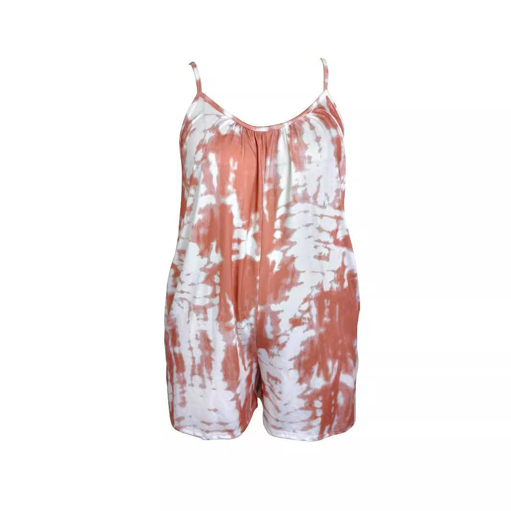 Damen Sommerlicher Jumpsuit mit verstellbaren Trägern und praktischen Taschen