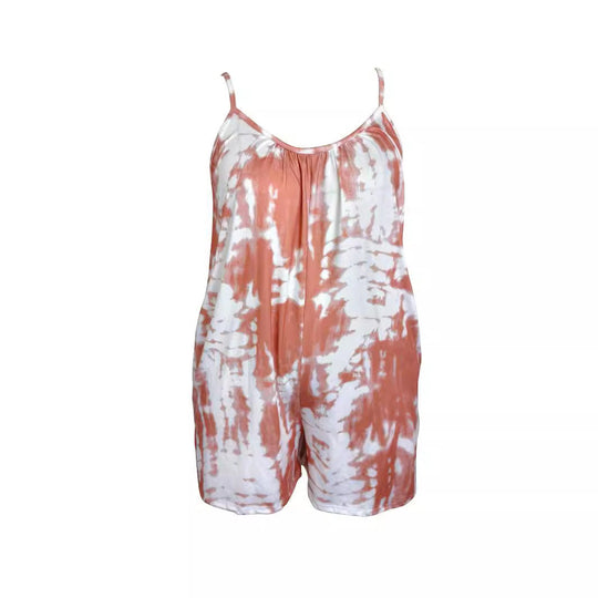 Damen Sommerlicher Jumpsuit mit verstellbaren Trägern und praktischen Taschen