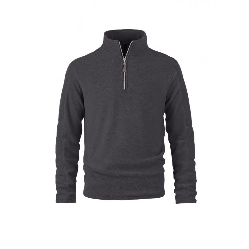 Herren Fleecepullover mit halbem Reißverschluss und Stehkragen Shop Nory