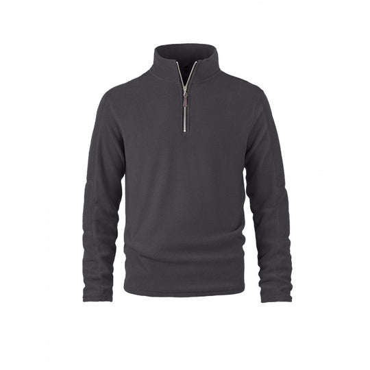 Herren Fleecepullover mit halbem Reißverschluss und Stehkragen Shop Nory