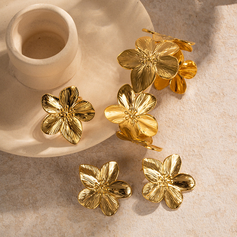 Damen Blütenförmiger Ringe Shop Nory