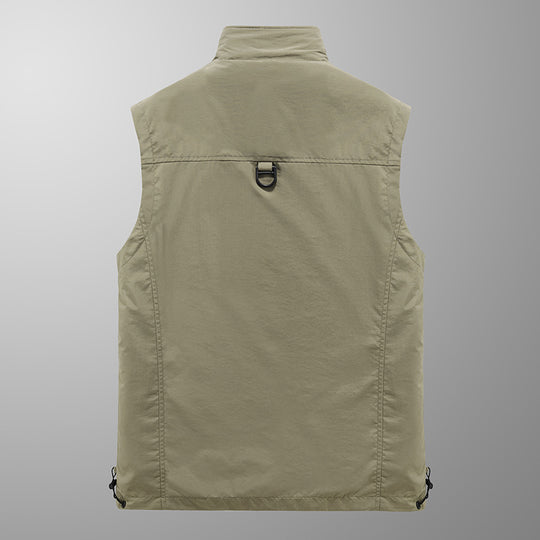 Herren Multifunktionale Outdoor-Utility-Weste mit fleecegefütterter Thermo-Innenlage und Mehrfachtaschen Shop Nory
