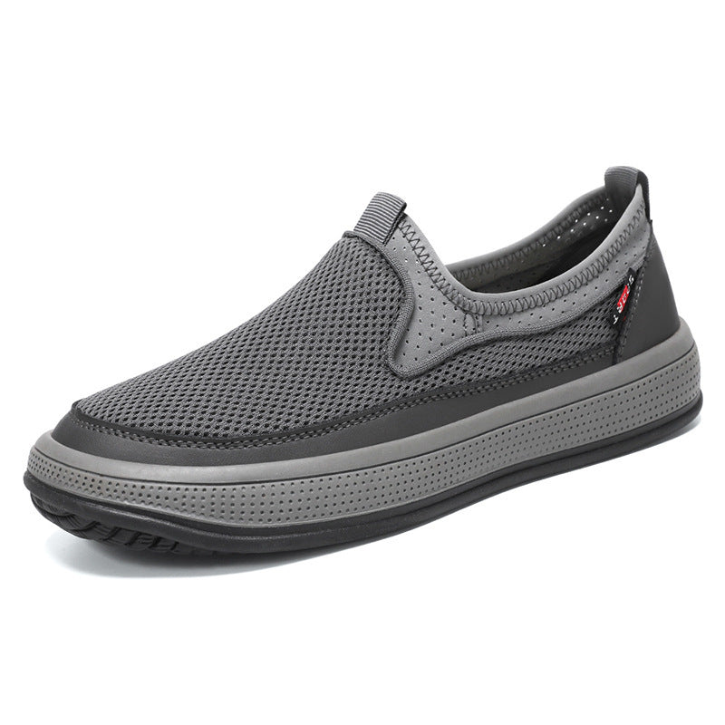Herren nan atmungsaktiver Slip-On Mesh-Sneaker mit elastischem Einstieg und stoßdämpfender EVA-Plateausohle Shop Nory