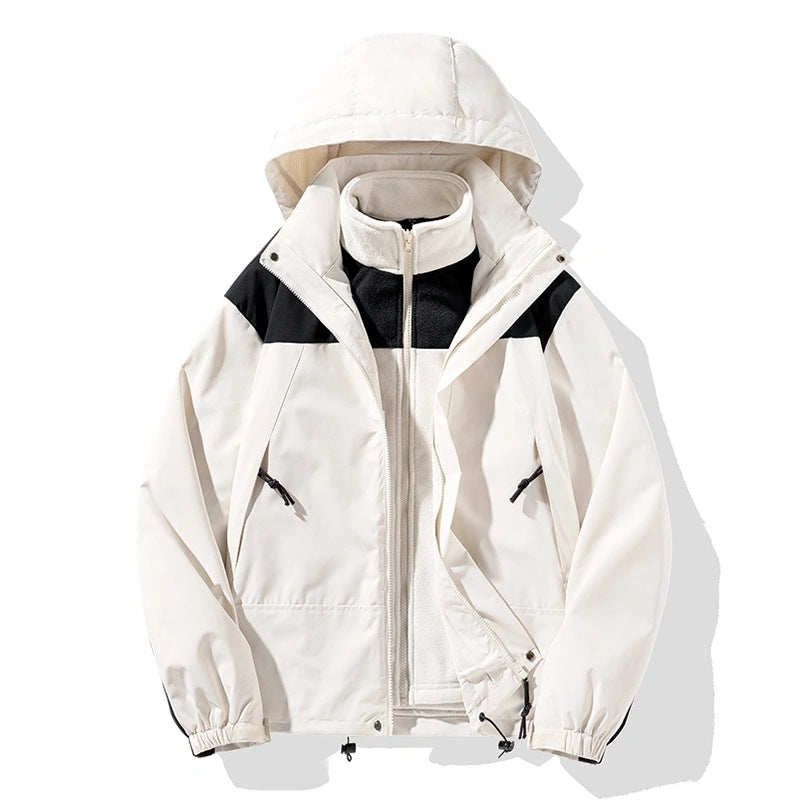 Herren Zweiteiliges Softshell-Set mit abnehmbarem Fleece‑Innenlayer und verstellbarer Kapuze Shop Nory