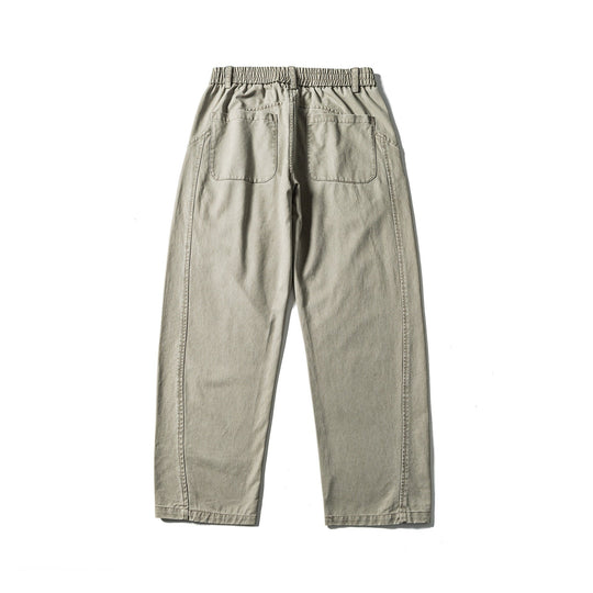 Damen High‑Waist Relaxed‑Fit Utility‑Hose mit Nahtpaneelen und elastischem Bund Shop Nory