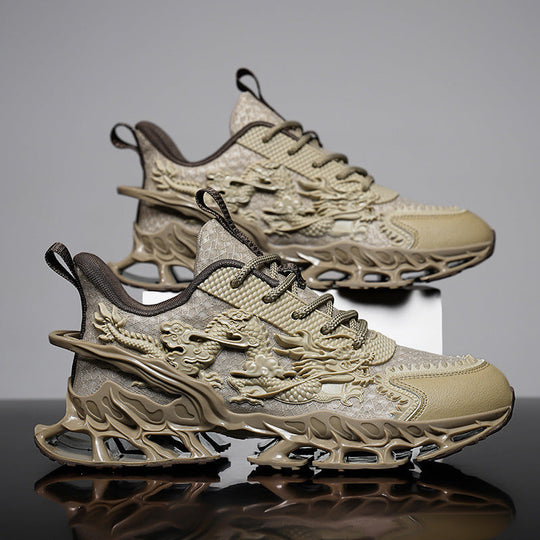 Damen Sportliche Sneakers mit einzigartigem und langlShopnoryigem Sohlenprofil Shopnory