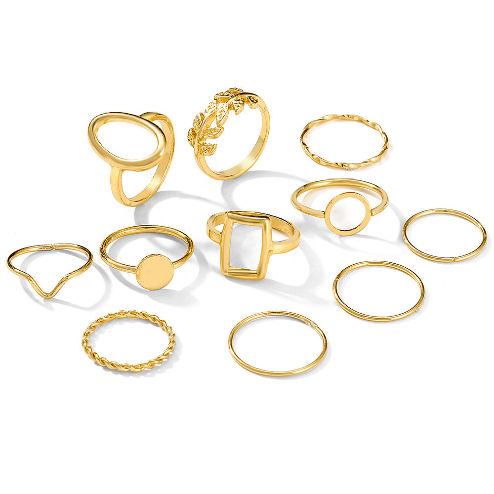 Damen Ring-Set mit variierenden Designs und edlen Akzenten Shop Nory