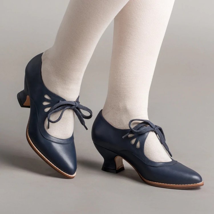 Damen elegante und komfortable Tanzschuhe mit nostalgischem Design und niedriger Absatzhöhe