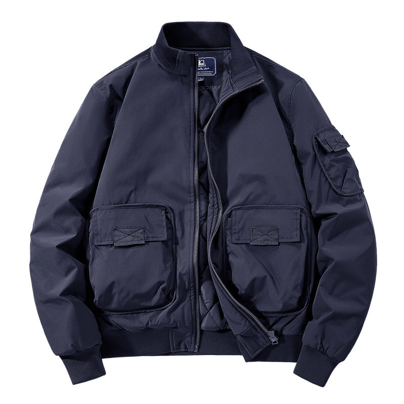 Herren Modische Bomberjacke mit zahlreichen Taschen Shop Nory