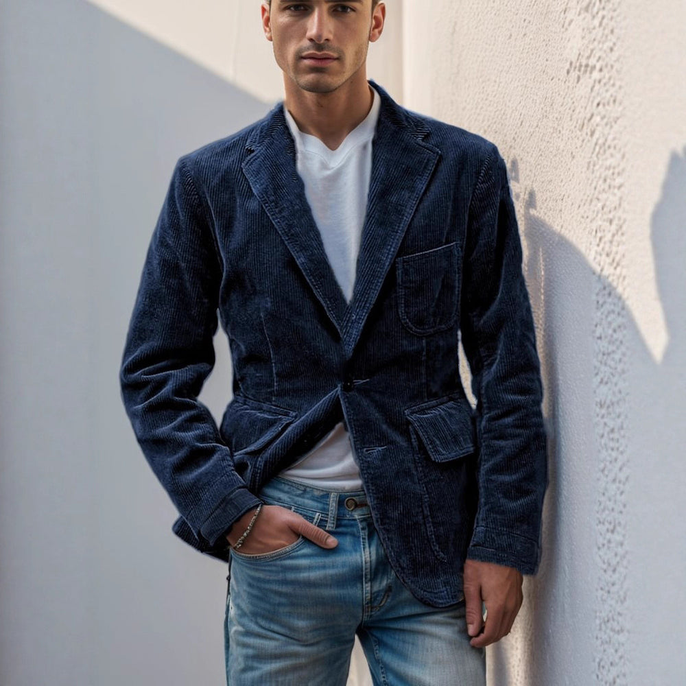 Herren Cordweste im Vintage-Worker-Stil mit Pattentaschen Shop Nory